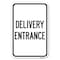 Signmission Traffic Entrance Sign Delivery Entrance Heavy-Gauge Aluminum Sign, 12" x 18", A-1218-22793 A-1218-22793 - alternate 1